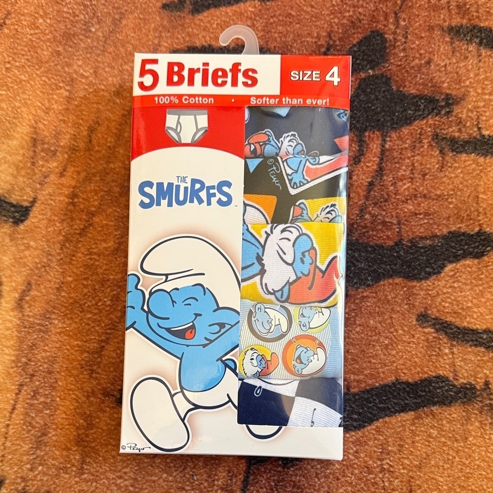 Kids Briefs - Blue and White